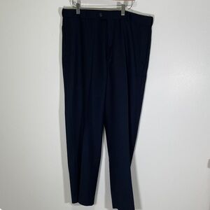 Roundtree & Yorke Men's Dark Blue Dress Pants